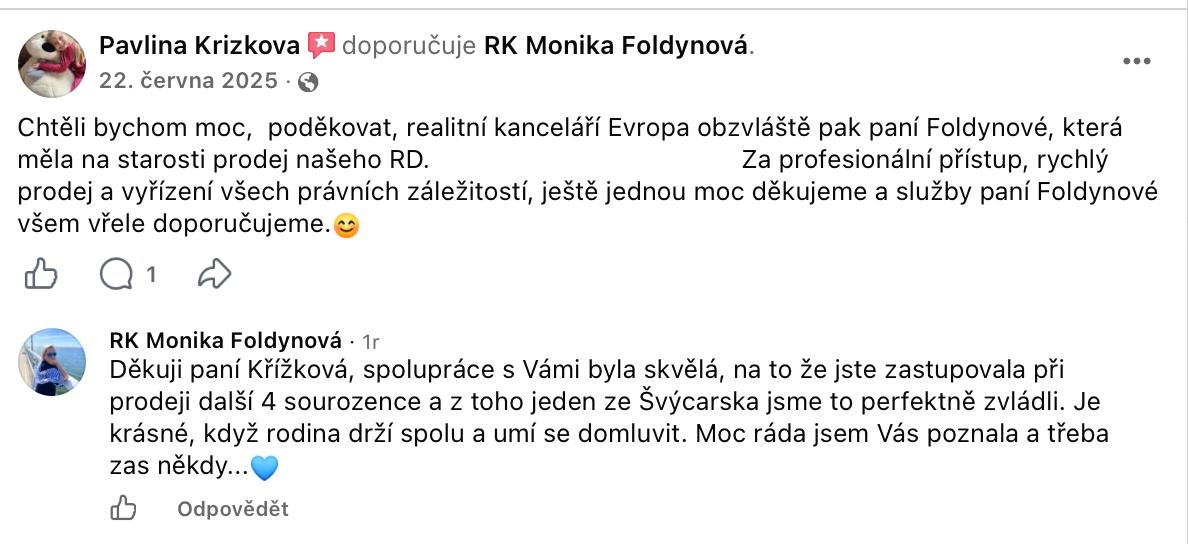 Recenze od Pavlíny Krizkové z Facebooku